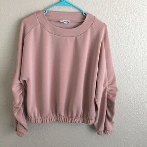 NWOT Evereve Dusty Rose Raglan Pullover Small
